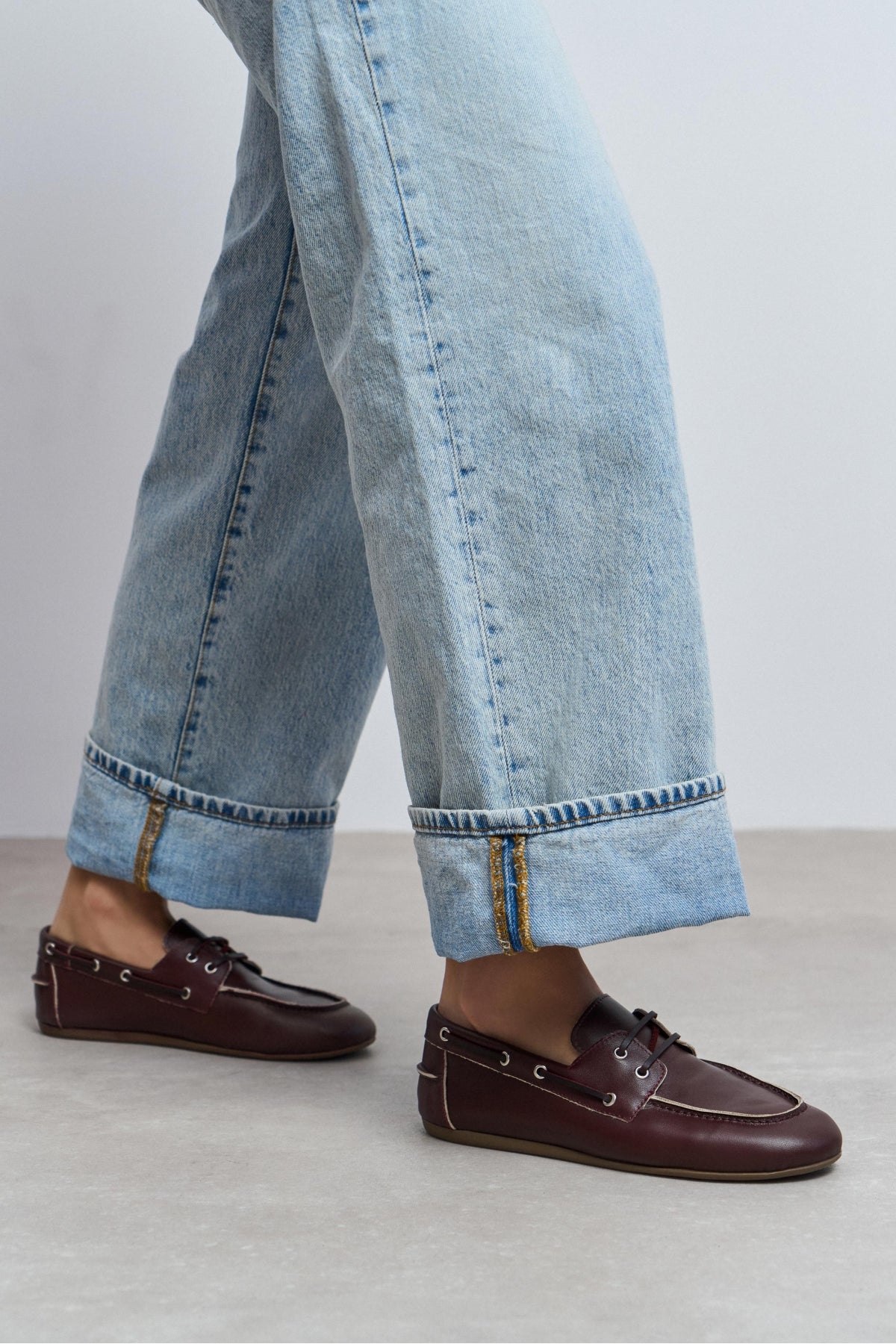 Rodeo Bordo Mat Bağcık Detay Kadın Loafer Ayakkabı