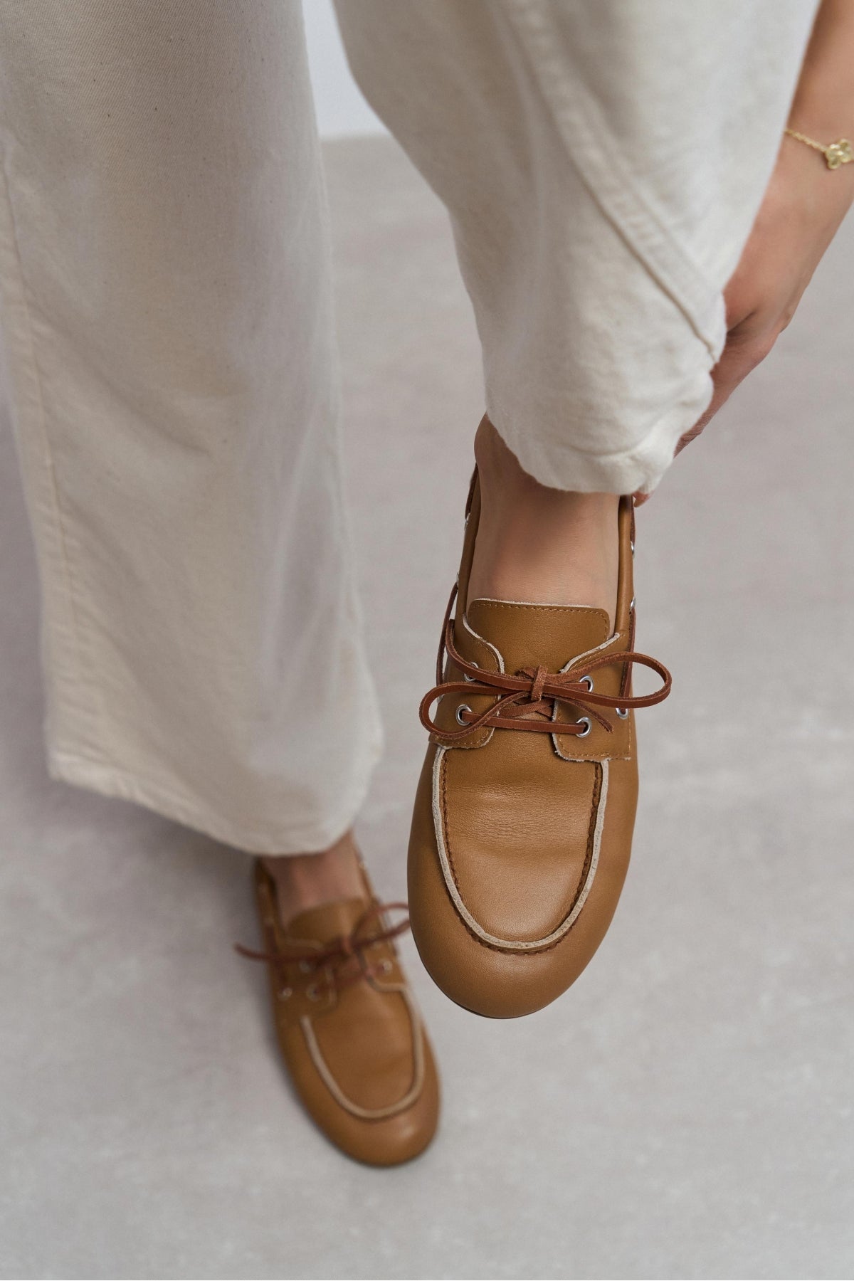 Rodeo Taba Mat Bağcık Detay Kadın Loafer Ayakkabı
