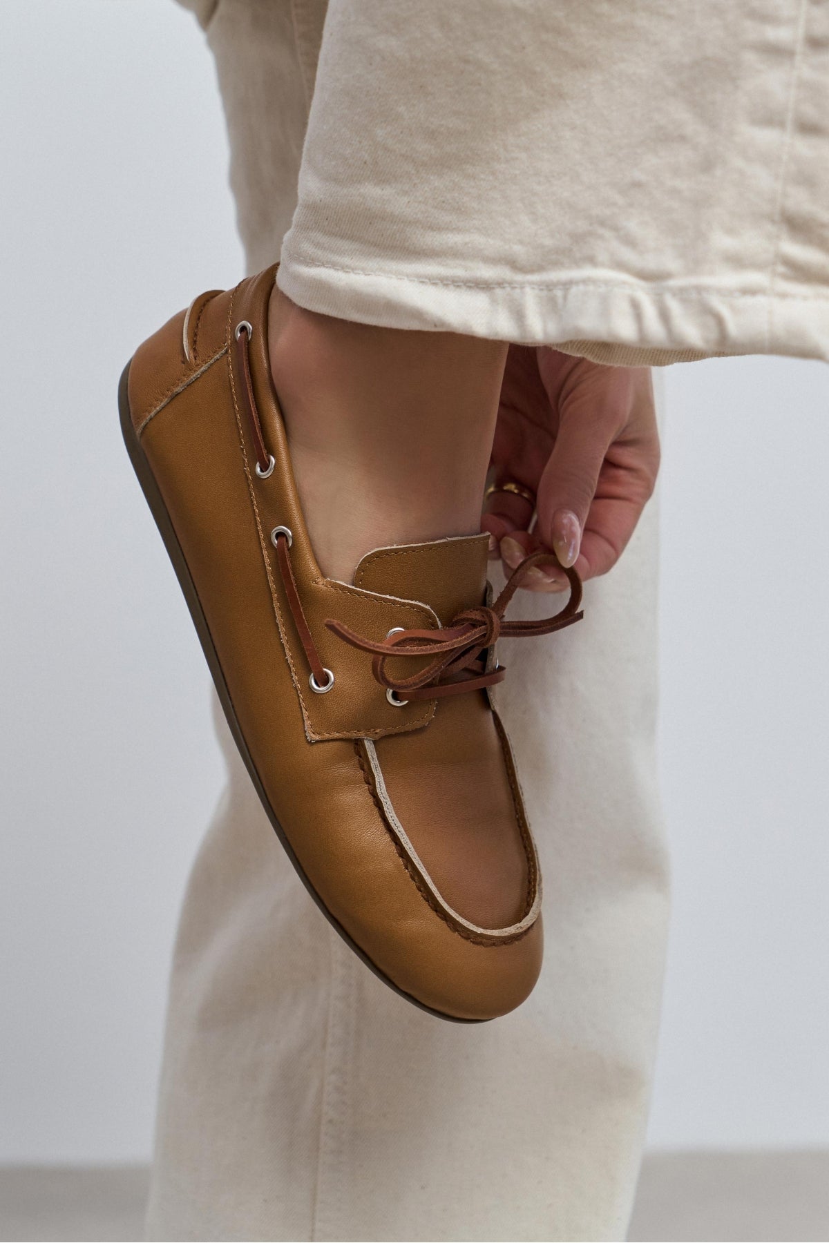 Rodeo Taba Mat Bağcık Detay Kadın Loafer Ayakkabı