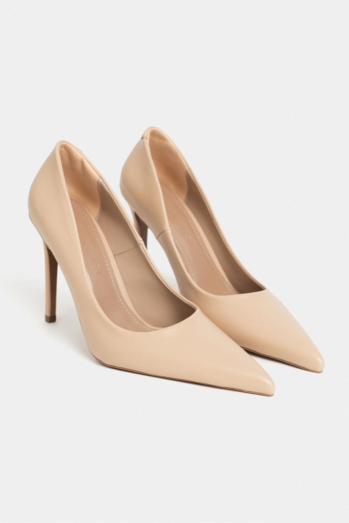 Lunara Ten Mat Sivri Burun Kadın Stiletto