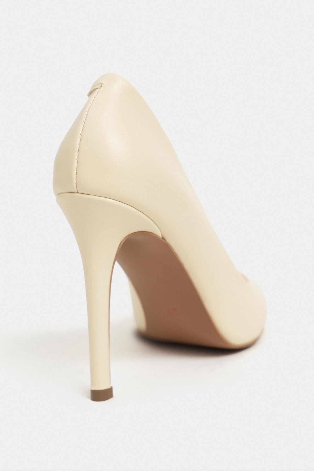 Lunara Tereyeyağı Sarısı Mat Sivri Burun Kadın Stiletto