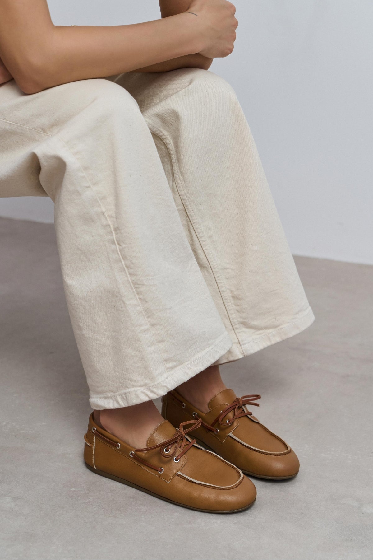 Rodeo Taba Mat Bağcık Detay Kadın Loafer Ayakkabı