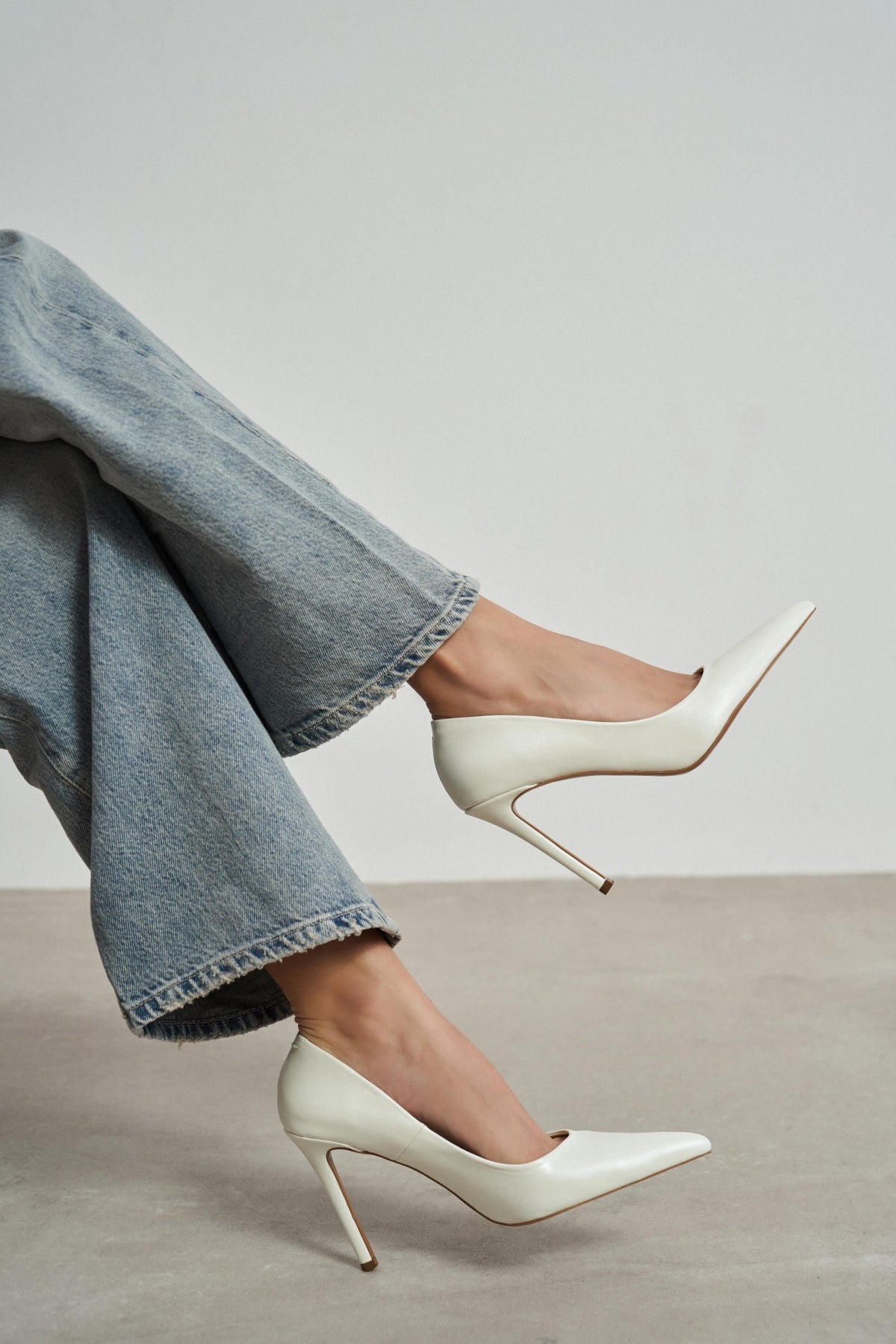 Lunara Sedef Mat Sivri Burun Kadın Stiletto