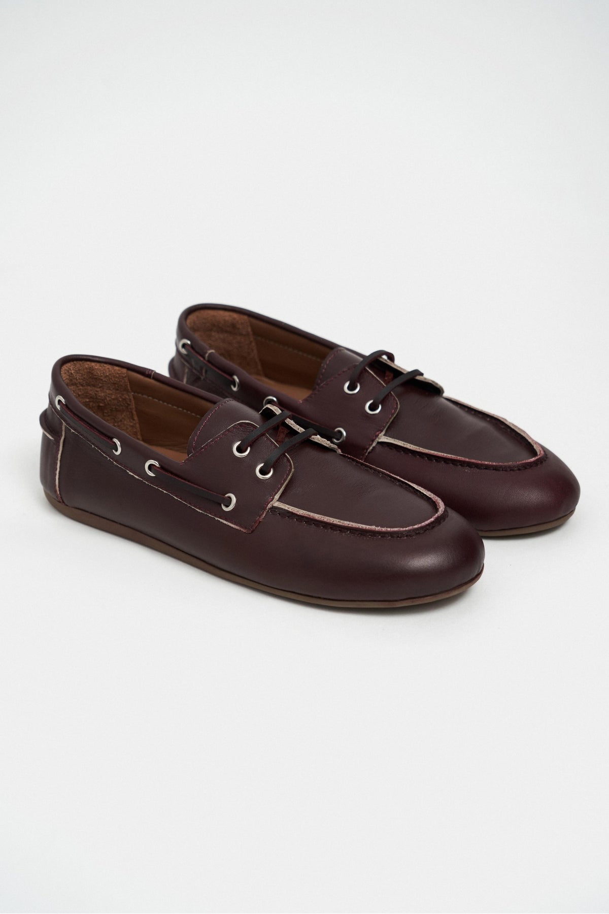Rodeo Bordo Mat Bağcık Detay Kadın Loafer Ayakkabı
