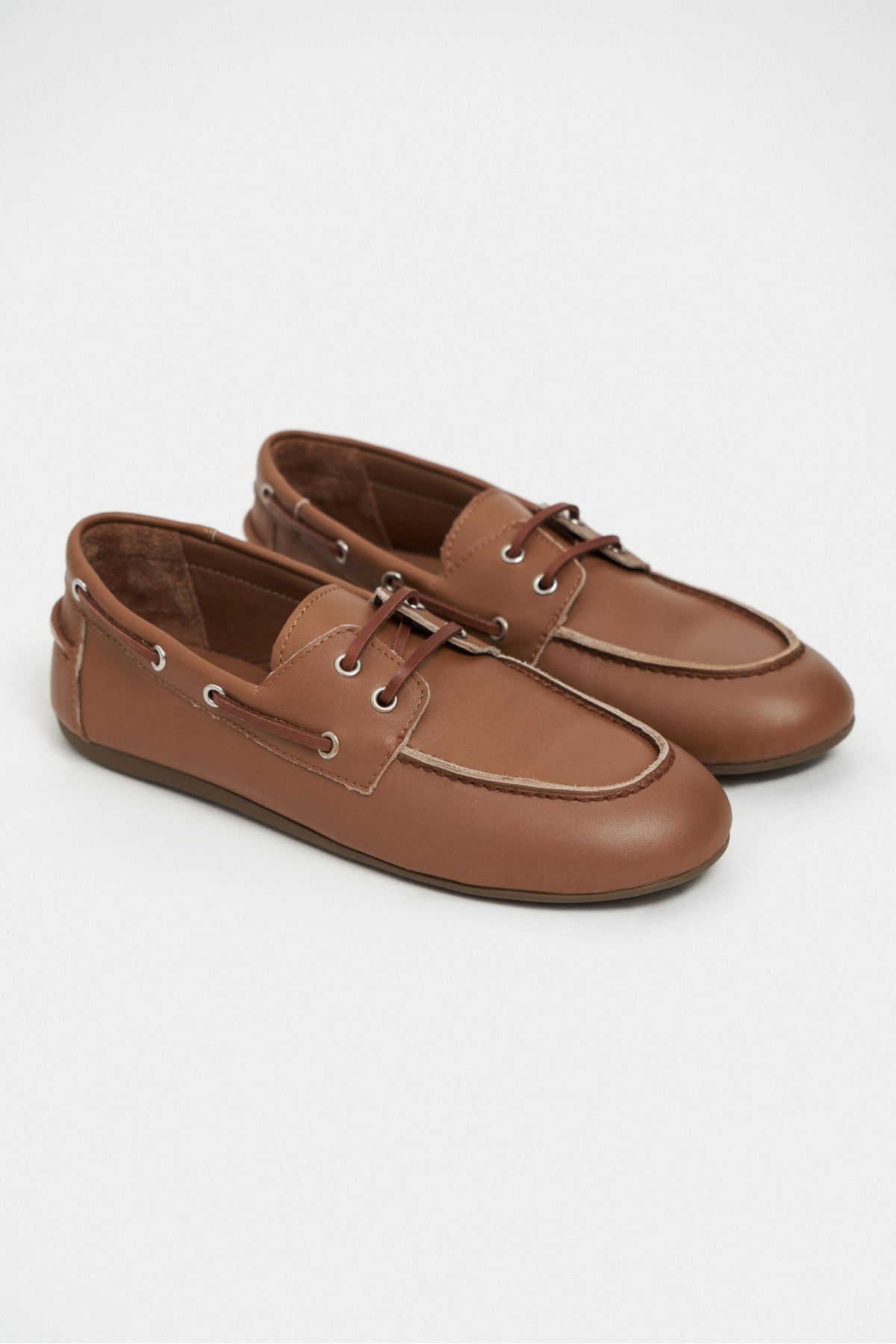 Rodeo Taba Mat Bağcık Detay Kadın Loafer Ayakkabı